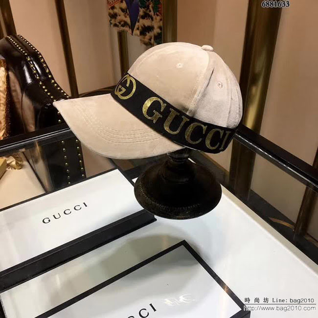 GUCCI古馳 秋冬款 休閒百搭情侶款絲絨棒球帽 6881633 LLWJ5827